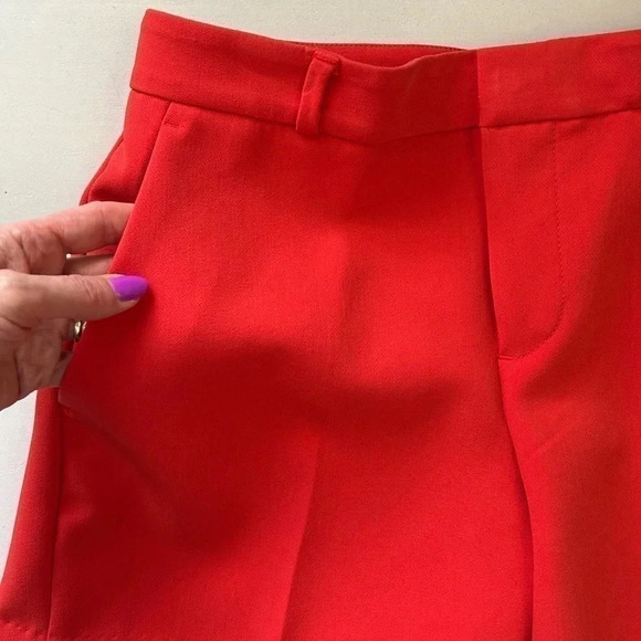 Banana  Republic Tailored City Shorts Stretch Crepe Orange Size 0 NWOT - Picture 9 of 16
